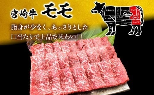 【6月配送】【畜産農家応援】数量限定 厳選 宮崎牛 赤身 焼肉 計1kg 牛肉 国産 焼き肉 BBQ 鉄板焼き バーベキュー 人気 黒毛和牛 肩ウデ モモ A4 A5 等級 ギフト 贈答 小分け 食品 ミヤチク 宮崎県 日南市 送料無料_CC80-25-06