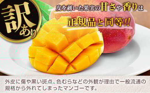 訳あり 宮崎県産 完熟マンゴー 約1.8kg 期間限定 数量限定 フルーツ 果物 くだもの 国産 食品 デザート おやつ フルーツサンド おすすめ ご褒美 贅沢 産地直送 傷 規格外 訳アリ おすそ分け 家庭用 冷蔵 宮崎県 日南市 送料無料_DA32-24