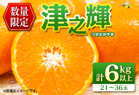 先行予約 津之輝 つのかがやき 6kg以上 (2kg×3箱) 希少 期間限定 数量限定 フルーツ 果物 くだもの 柑橘 みかん 令和8年発送 国産 食品 おすすめ デザート おやつ みかんジュース フルーツサンド ギフト 贈り物 贈答 おすそ分け 宮崎県 日南市 送料無料_D90-24