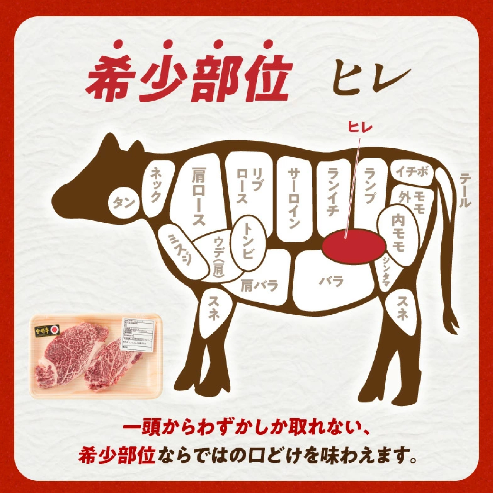 【A4等級以上】宮崎牛ヒレステーキ4枚 600g（内閣総理大臣賞 A4 A5 宮崎牛 牛肉 黒毛和牛 ヒレ フィレ ステーキ 赤身 宮崎県）