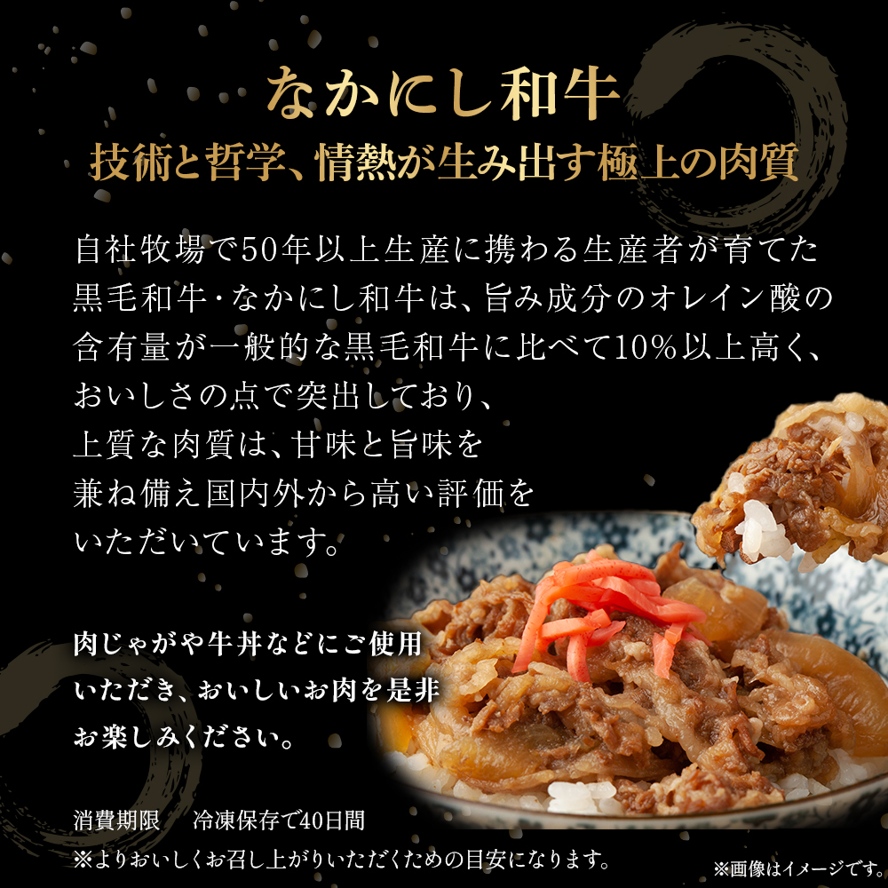 宮崎県西ノ原牧場・なかにし和牛こま切れ 500g（国産 牛肉 肉 宮崎牛 黒毛和牛 お肉 こま切れ なかにし和牛 焼肉 人気 肉じゃが 牛丼 ）