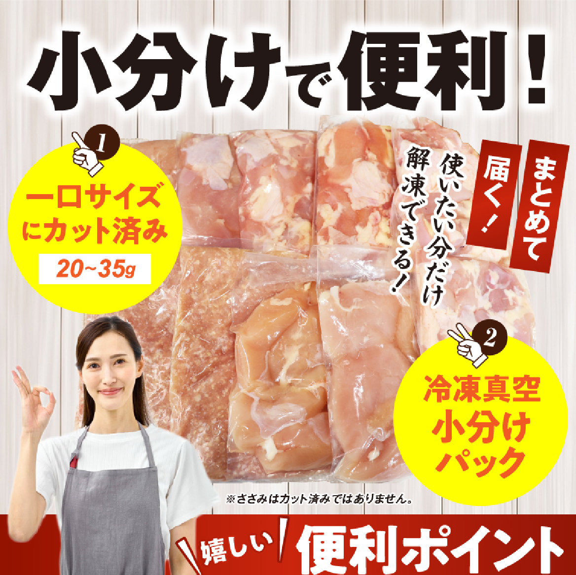 【カット済み】宮崎県産若鶏バラエティセット 計3.2kg 国産 鶏肉 若鶏 もも肉 モモ むね肉 ムネ 肩肉 ささみ ミンチ 小分け カット 冷凍