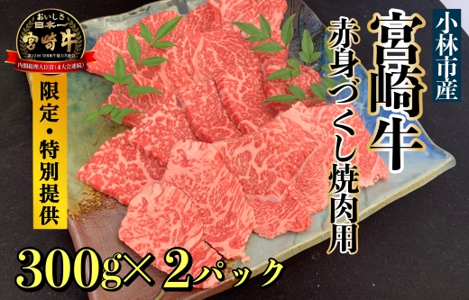 【直売・数量限定受付】A５等級小林市産宮崎牛赤身づくし焼肉用