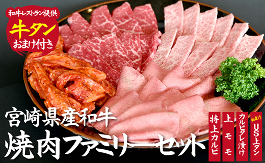 【おまけ付き】宮崎県産和牛焼肉ファミリーセット