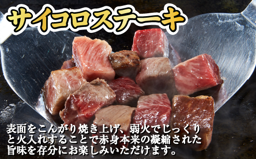 宮崎和牛 赤身焼肉 ＆ 赤身サイコロステーキセット 計1kg（牛肉 和牛 黒毛和牛 赤身 焼肉 ステーキ サイコロ 人気）