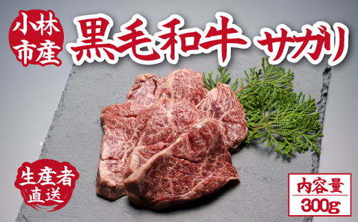 【自社農場和牛】メス指定黒毛和牛サガリ　300g（国産 黒毛和牛 牛肉 焼肉 BBQ 冷凍 送料無料）