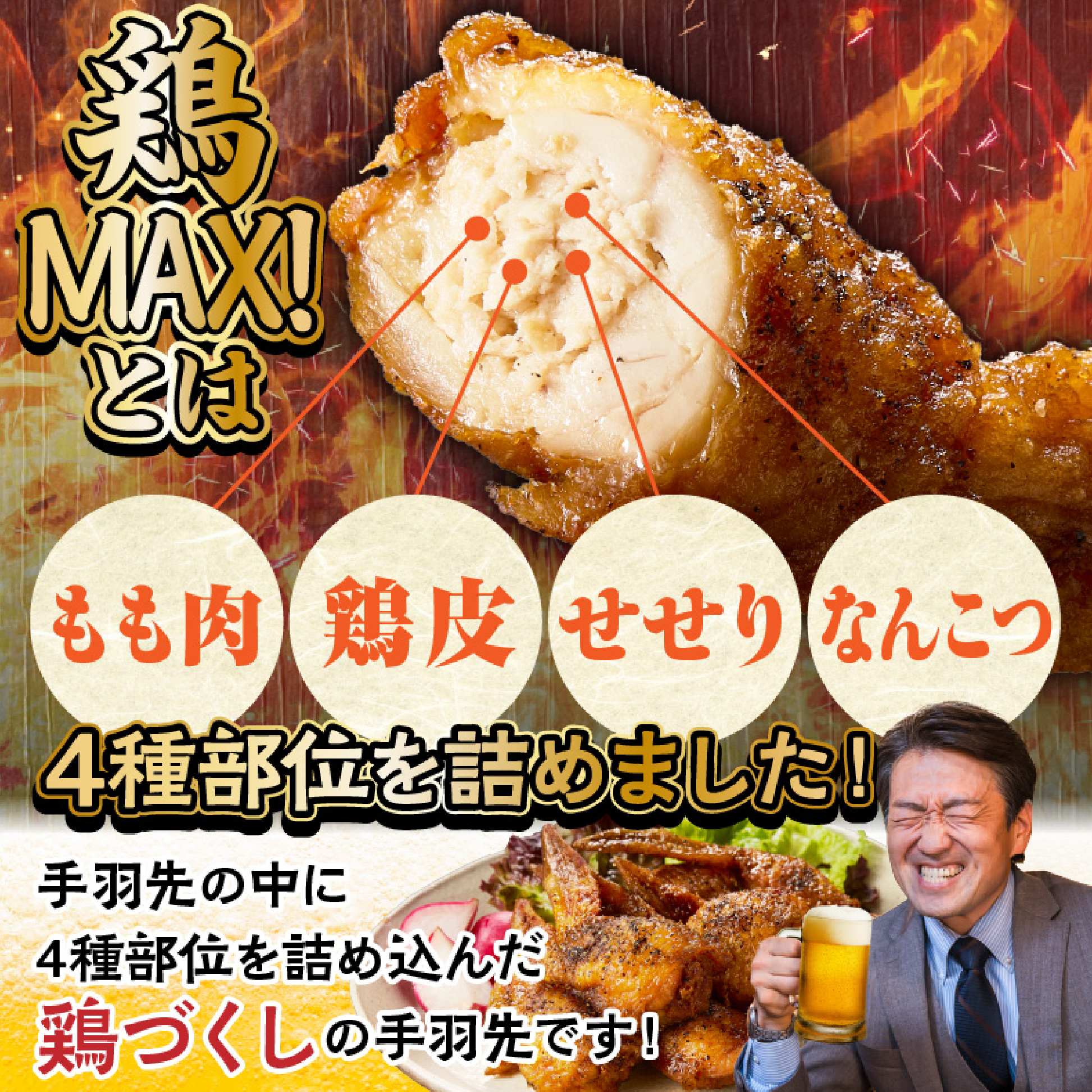 【レンジでチンするだけ♪】鶏MAX！（鶏肉 手羽先 モモ 鶏皮 なんこつ せせり 唐揚げ 人気）