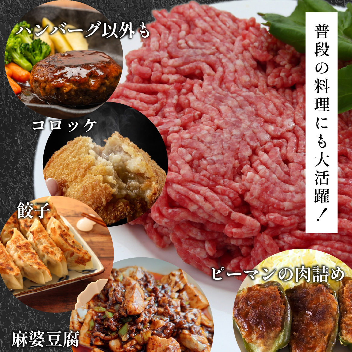 【人気レストラン特製】宮崎牛と豚肉の合い挽きミンチ 1.2kg（300g×4P）宮崎牛 黒毛和牛 牛肉 豚肉 ミンチ 合い挽き ハンバーグ 小分け 内閣総理大臣賞