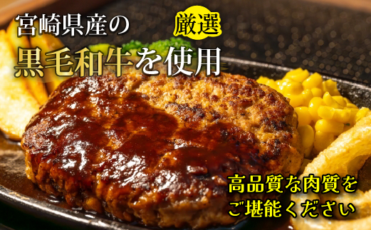 黒毛和牛専門店の宮崎県産黒毛和牛ハンバーグ 19個 （牛肉 訳あり 惣菜 ハンバーグ 個包装 小分け 冷凍 人気）