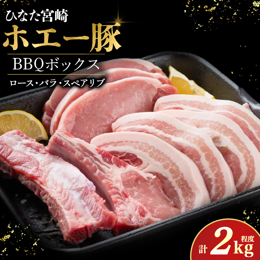 ひなた宮崎ホエー豚BBQボックス　計2kg程度