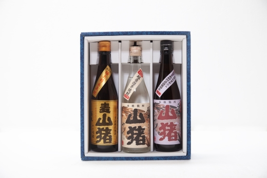 【期間限定受付】重厚本格焼酎山猪3種飲み比べセット（焼酎 芋 麦 クラフト 期間限定 送料無料）