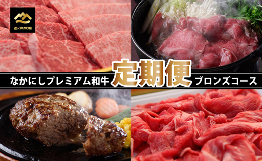 【定期便・全12回】西ノ原牧場直送　なかにし和牛ブロンズコース（定期便 肉 国産 肉定期便 和牛 赤身 霜降り ブランド牛 宮崎 小林市 ステーキ 焼肉 すき焼き スライス 人気）