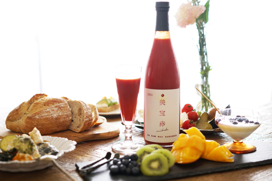 トマトジュース 食塩無添加 プレミアムトマトジュース 美宝赤 720ml ×1本 [奈須農園 宮崎県 日向市 452061053] トマト 無塩 ストレート