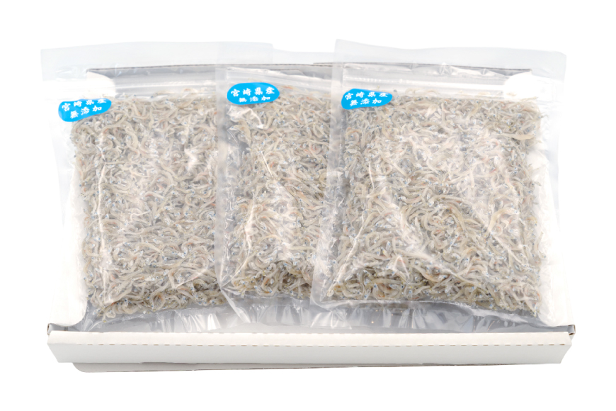 ちりめん 宮崎県産 無添加 ちりめんじゃこ 120g 3p 計360g [幸脇漁業生産組合 宮崎県 日向市 452061353] じゃこ 国産 しらす干し 小分け ジャコ 保存料不使用