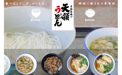 ふるさとセット 天領うどん 10人前(つゆ ねぎ 揚げ玉 付き) & チーズ饅頭 5個 [天領うどん本店 宮崎県 日向市 452060927] 生麺 釜揚げ スープ ネギ 銘菓 まんじゅう