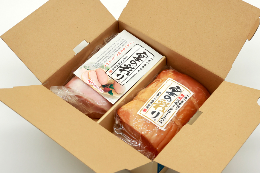 【11月・12月・1月 発送】 ハム 日本ハム 人気のハム2種大容量セット 宴の彩り 計1.22kg [日本ハムマーケティング 宮崎県 日向市 452060590] ニッポンハム はむ 豚 肉 ロースハム ステーキ ギフト 真空 冷蔵 贈答