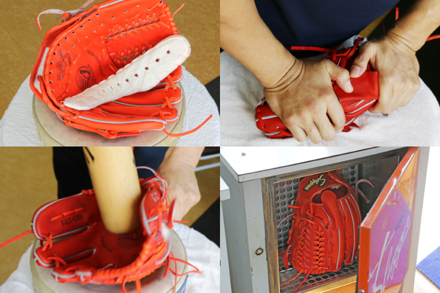 野球 グローブ 久保田スラッガー 軟式 オーダーグラブ グローブオイル グラブ袋付き [橋口スポーツ 宮崎県 日向市 452061163] オイル オーダー 湯もみ型付け