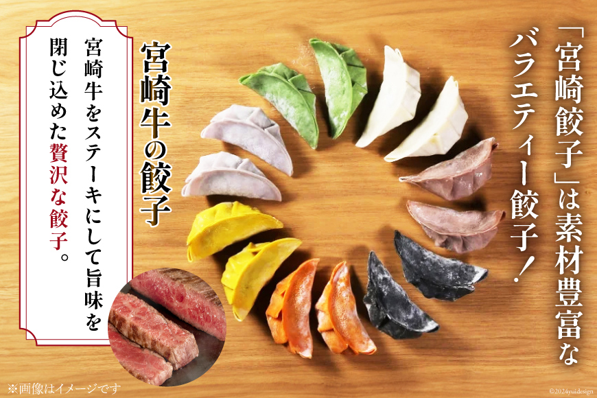 餃子 宮崎牛の餃子 15個入 ×4p 計 60個 [餃子の里 宮崎県 日向市 452061059] 宮崎 ぎょうざ 冷凍 宮崎牛