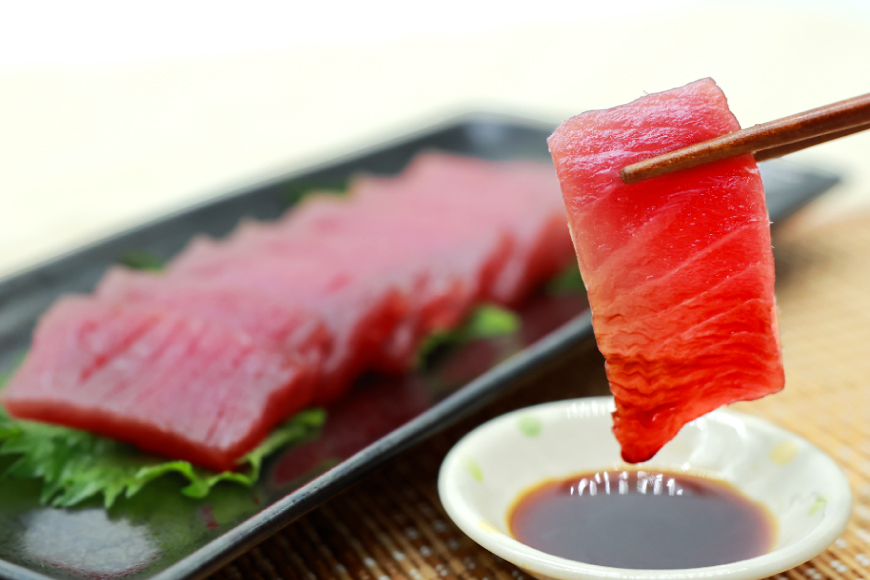 【期間限定発送】 マグロ 刺身 宮崎県産 天然 キハダマグロ 約500g [ミツイ水産 宮崎県 日向市 452061258] まぐろ 鮪 ブロック