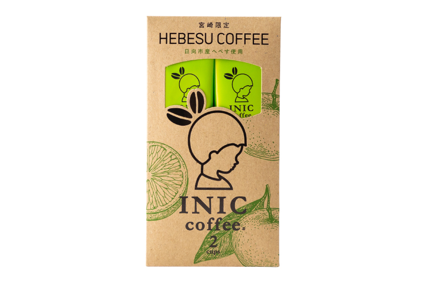 コーヒーパウダー INIC へべす珈琲 2C [パウダーフーズフォレスト 宮崎県 日向市 452061392] コーヒー 珈琲 へべす ヘベス スティック コーヒー粉 粉