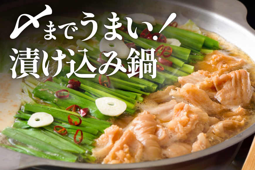 九州産 豚もつ鍋セット 400g×4袋 1.6kg [甲斐精肉店 宮崎県 日向市 452060708] 肉 お肉 ホルモン 鍋用 もつ鍋 もつなべ 味付け 味付き 簡単