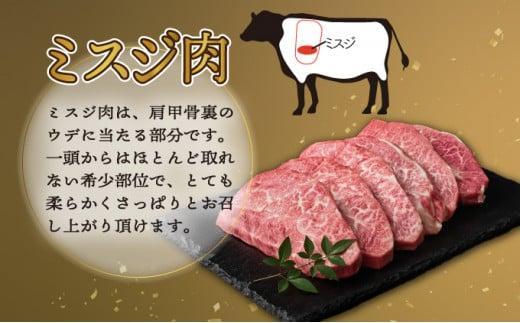 SKMSG＜2026年2月発送分＞宮崎牛ミスジステーキ（真空パック）