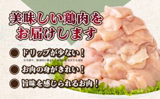 TRT01 ＜小分け・カット済み＞鶏肉ムネ切身（皮付き）3.3kgセット（約300g×11パック）