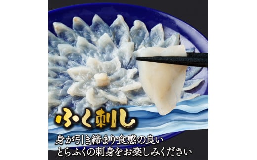 AB-EF1 ＜毎月数量限定＞年末年始や宴会に！とらふく刺身・ちり鍋セット(4人前) 国産最高級とらふく料理をご自宅で【大田商店】