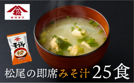 V-A2 創業昭和元年の串間の味をお手軽に！松尾の即席みそ汁(25食)【松尾醸造場】