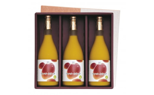 G-B2 驚きの果実感！マンゴードリンク(720ml×3本)トロっとした口当たりが格別【宮崎果汁】