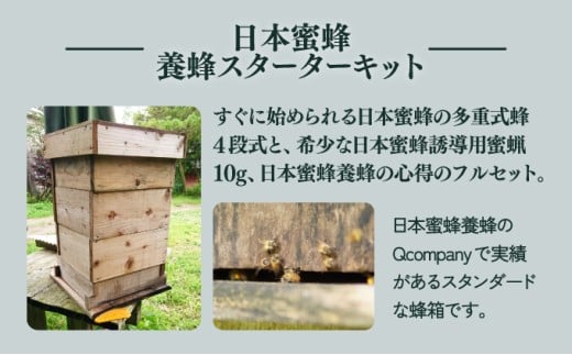 P-F1 サポートも致します「日本蜜蜂養蜂スターターキット」2個セット【Qcompany】