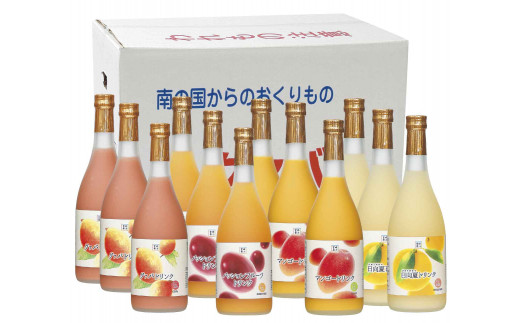 G-D1 驚きの果実感！トロピカルフルーツドリンク(合計12本・4種各720ml×3本、マンゴー、グァバ、パッションフルーツ、日向夏)【宮崎果汁】