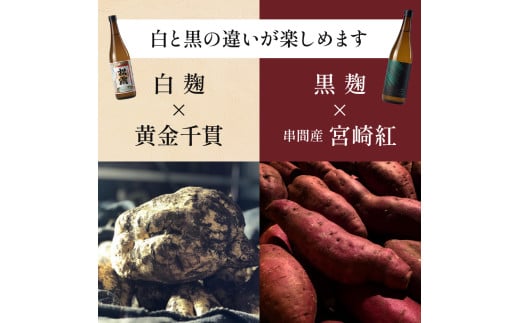 X-A1 白麹・黒麹の違いが楽しめる松露白麹黒麹4本セット(松露 900ml×2本・20度、松露と黒麹仕込み松露、各720ml×1本・25度)【松露酒造】