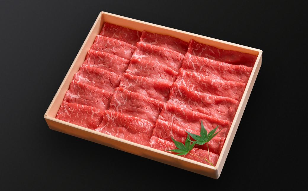 黒毛和牛 すき焼き用赤身スライス500g　モモ ウデ 牛肉 焼きしゃぶ 国産牛＜14-16a＞宮崎有田牧畜産業