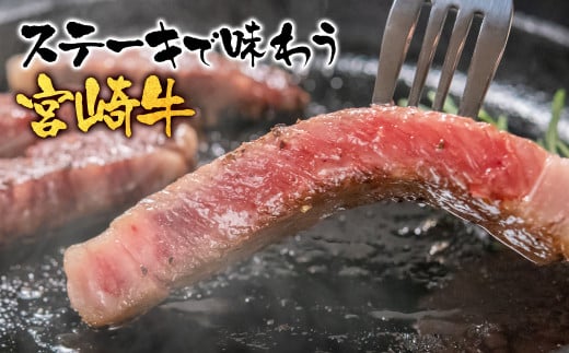 【お中元ギフト】【生産者応援】宮崎牛ロースステーキ2枚 計500g 牛肉 ステーキ 高級部位 ブランド牛 ミヤチク 内閣総理大臣賞4連覇＜47-15b＞