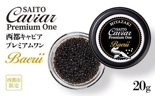 SAITO CAVIAR PREMIUM ONE BAERII 20g ïŒ4.2-1ïŒãã£ã㢠西éœåžãªãªãžãã«