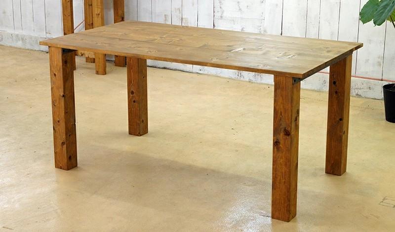 Interior G-S-S【天然無垢材】長方形ダイニングテーブル 天板1800×900＜18-14＞★