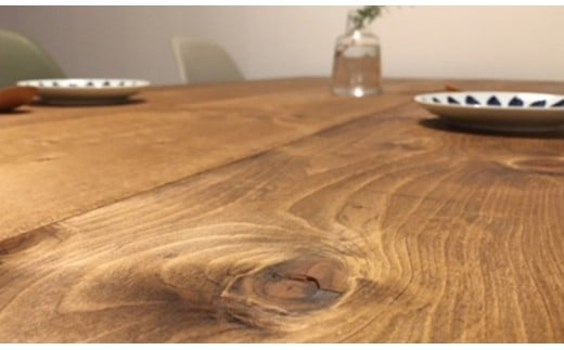 Interior G-S-S【天然無垢材】長方形ダイニングテーブル 天板1600×800＜16-13＞★