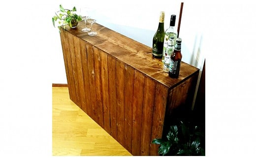 【天然無垢材】カウンター＆キッチンシェルフ　Interior G-S-S＜14-11＞★