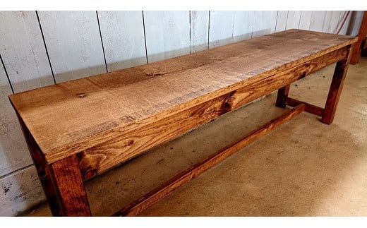 【天然無垢材】ダイニングベンチ　Interior G-S-S＜7.5-9＞★