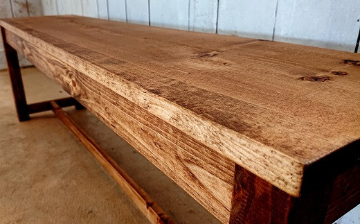 【天然無垢材】ダイニングベンチ　Interior G-S-S＜7.5-9＞★