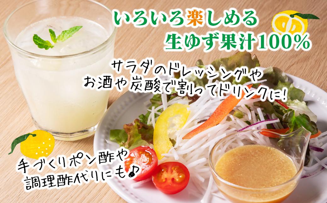 「銀の柚子」生ゆずまるごと搾りセット　果汁100％ 小分け かぐらの里＜4-6a＞