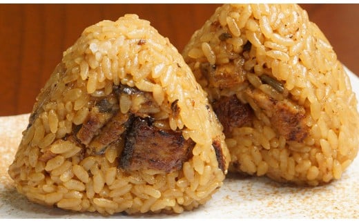 明治27年創業 炭火焼一筋老舗『うなぎの入船』国産うなぎのおにぎり 8個（4個入り×2箱）＜1.2-15＞