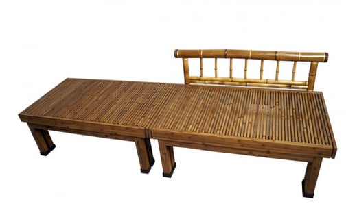 竹家具専門店【梅里竹芸】ベンチベッド＜19-8a＞