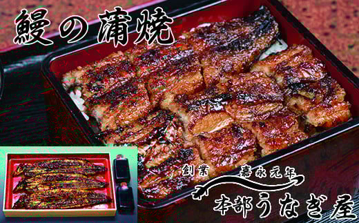 本部うなぎ屋 鰻の蒲焼３尾 国産うなぎ 宮崎 蒲焼 鰻＜4.6-1＞