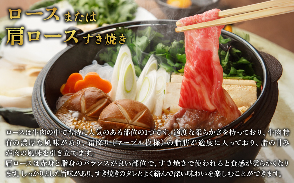 宮崎県産 黒牛 すき焼き しゃぶしゃぶ 赤身 牛肉 すき焼き肉 500g ロース又は肩ロース 0.5kg すきやき 肉 牛 国産牛 食べ比べ 小分け 真空パック うす 冷凍 贈答 ギフト 年末 人気 国産 えびの市 送料無料