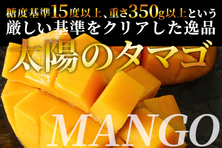 ＜先行予約 【期間数量限定】2025年5月発送 宮崎県産完熟マンゴー 太陽のタマゴ＞(4L×2玉)【MI517-yk】【みまたんよかもん協同組合】