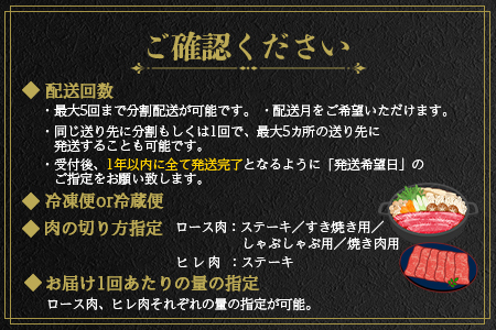 ＜宮崎牛『シン極(きわみ)』ロース肉約4kg、ヒレ肉約2.5kg  (冷蔵・5回配送)＞ 国産ブランド牛 牛肉 おすすめ 黒毛和牛 国産牛肉 和牛 人気 コスパ 定期便 量が多い 焼肉用 ステーキ 切り落とし すき焼き しゃぶしゃぶ【MI635-nk-c-05】【中村食肉】