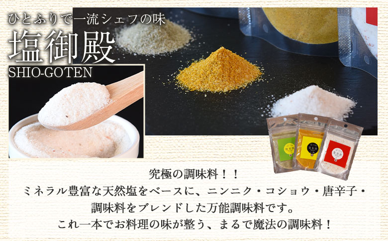 ＜我生天味噌と塩御殿(白)のセット＞ 味付き塩 うまみ 旨味塩 万能調味料 みそ ミソ 味噌 鍋料理 下味 味付け 料理用 もつ キムチ 寄せ鍋 どぶろく ドブロク お味噌汁 発酵食品 まろやか マイルド 和食 アレンジ こだわり 麦みそ【MI707-gs】【我生庵】