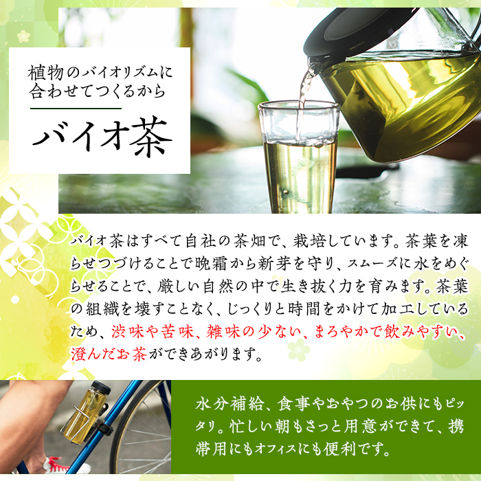 ふるさと納税 宮崎県 三股町 B-0805 バイオ茶(計1.2kg・3g×20パック入